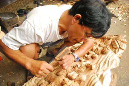 wood carving