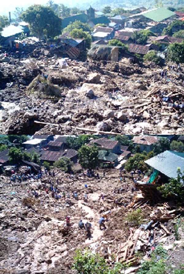 tadian MABTAD. The call for full mobilization in Mt. Province brought some 1,000 people to rescue, retrieve and deliver relief to the devastated community of Kayan East, Tadian. photo courtesy of CPA