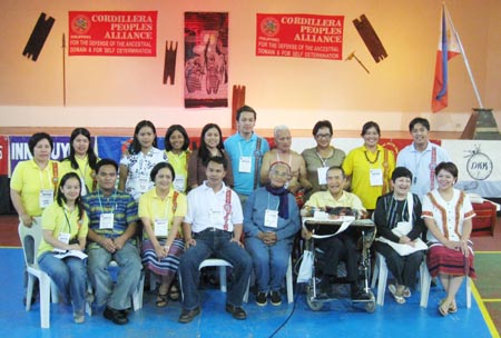CPA's new council, elders and officers pose for posterity. With them is BAYAN Secretary General Renato Reyes Jr. Photo by Marv Terceño