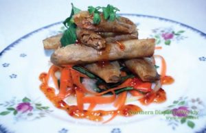 Lumpia a sabonganay ken rabong. Photo by Brenda S. Dacpano