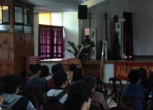 UP Baguio students skype with Joma