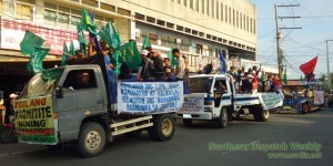 CAGAYAN CARAVAN. A call to conserve and protect their natural resources against massive mining on their shorelines leaving their farms, fishing grounds and homes vulnerable to typhoons and climate change. Photo courtesy of Amianan Salakniban
