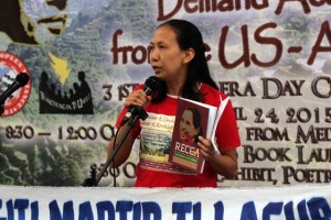 According to Audrey Beltran of the Cordillera Human Rights Alliance (CHRA) the book was successfully finished and published with the help of Recca's friends, people who knew her and the people whom she has left a mark. The book contains poems, tributes, testimonials and images that honor Recca's life and the revolutionary path that she has chosen. Photo by Noel Godinez