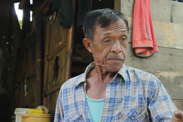 Ama Bansilan Sawadan, an elder of the Binongan tribe, said that the mere sight of army troopers in their villages already instills fear among the community folk because of the human rights violations soldiers have committed. Photo by Divine Loraine Peñaflor